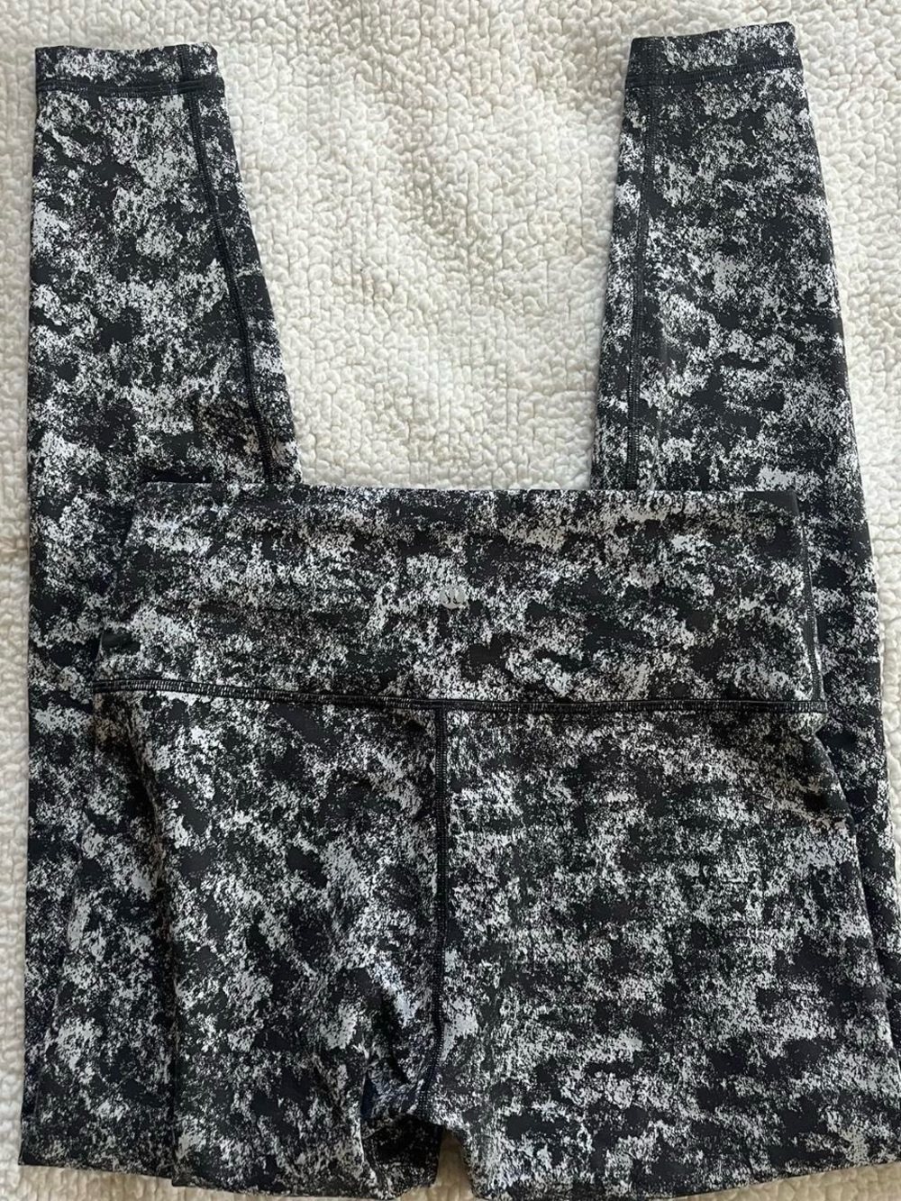 lululemon athletica Black & White Marbled Leggings